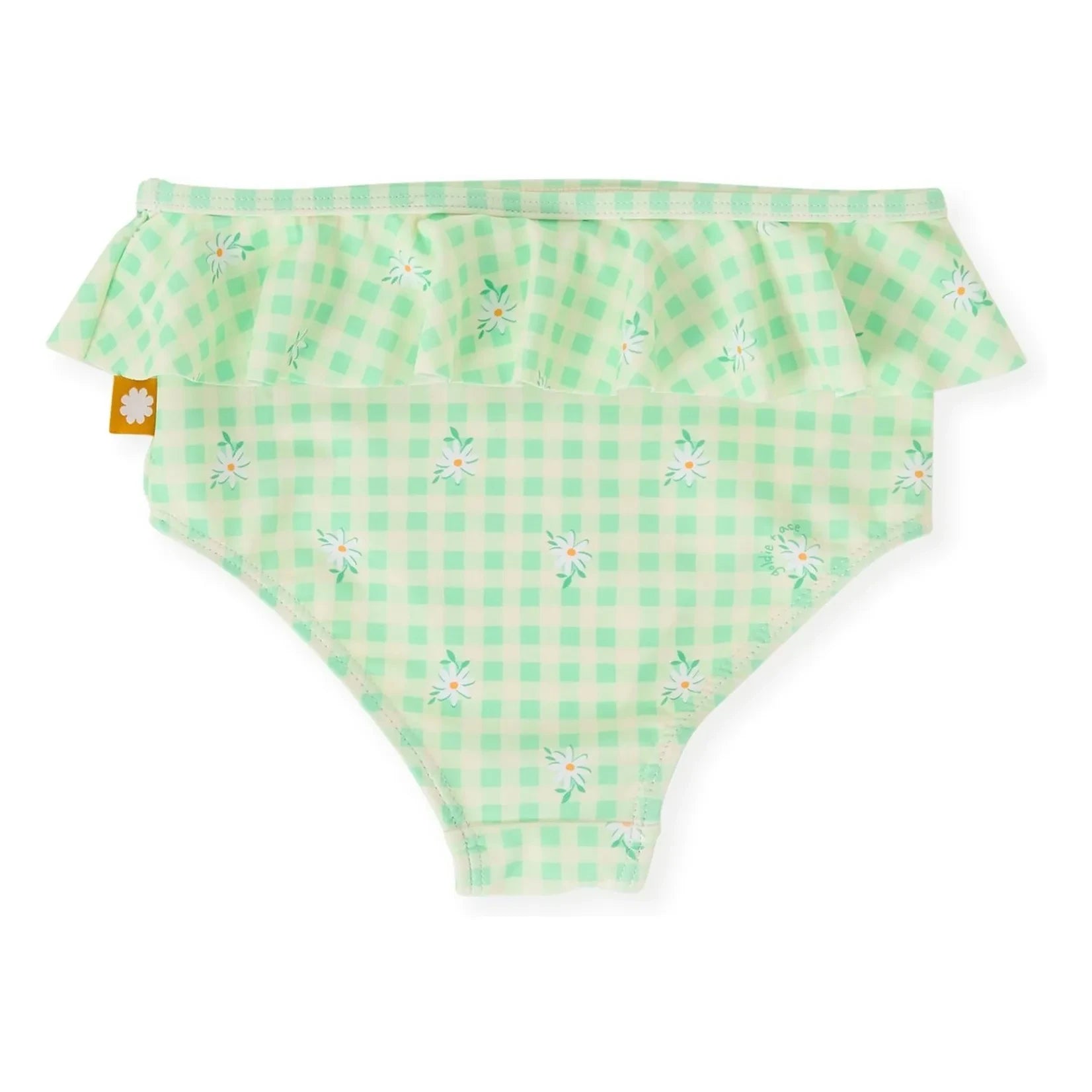 Goldie + Ace - Braguita de baño de cuadros floreados | Verde