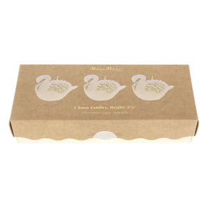 Meri Meri - Velas Cisne - Set de 3 | Crudo