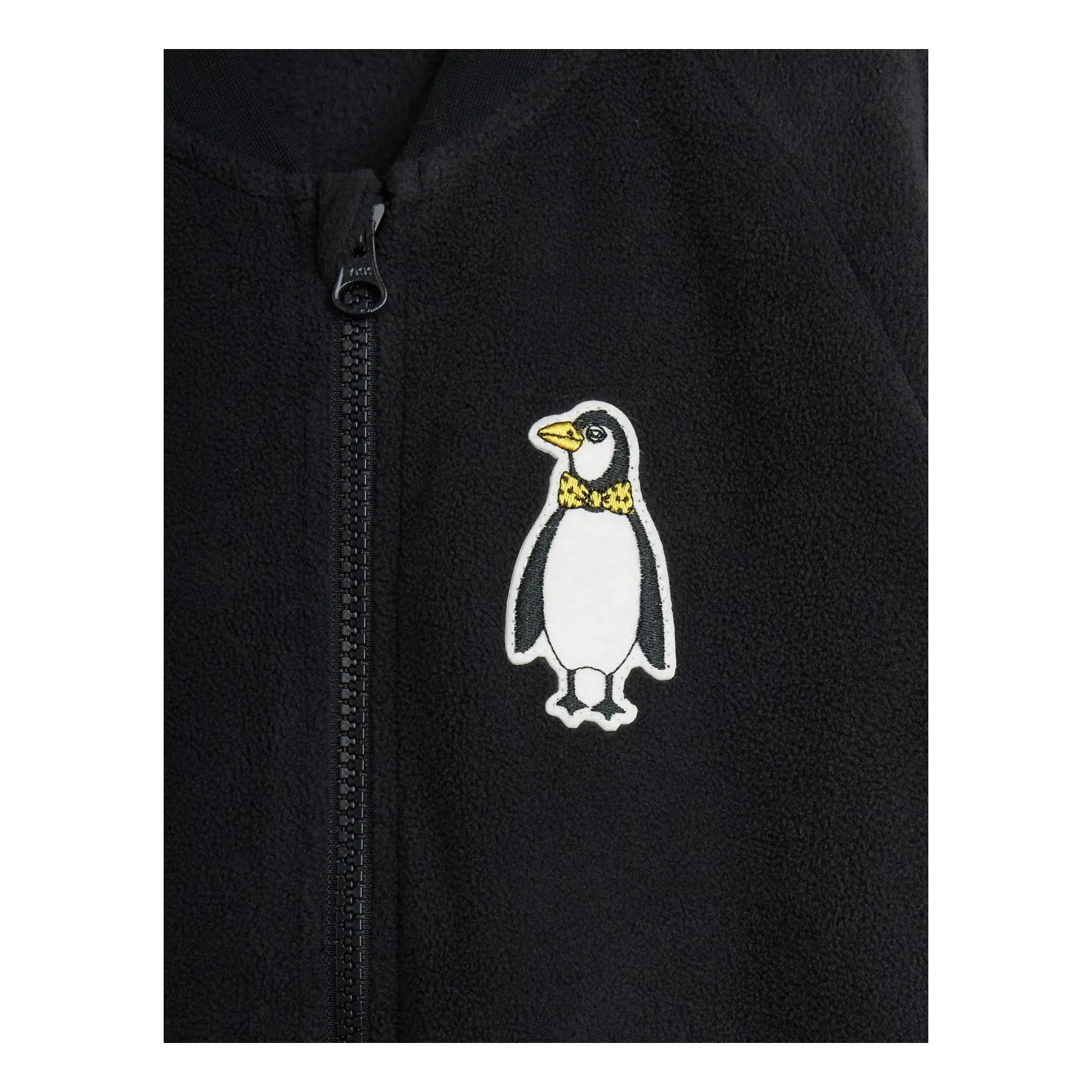 Mini Rodini - Penguins Geri Dönüştürülmüş Elyaf Ceket | Siyah