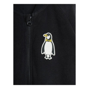 Mini Rodini - Penguins Geri Dönüştürülmüş Elyaf Ceket | Siyah