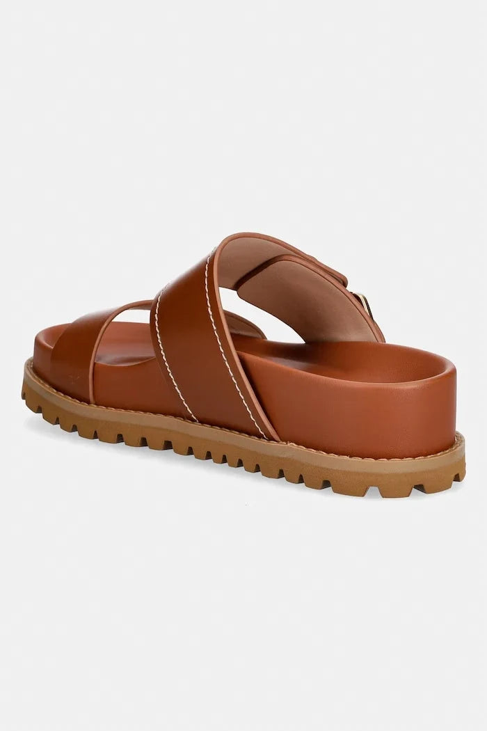 Liu Jo Chanclas de dedo de piel LIVIA 02 para mujer