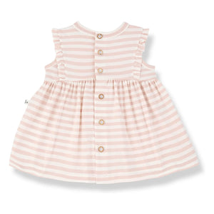 1+ in the family - Valentina Çizgili Vestido | Beige rosa