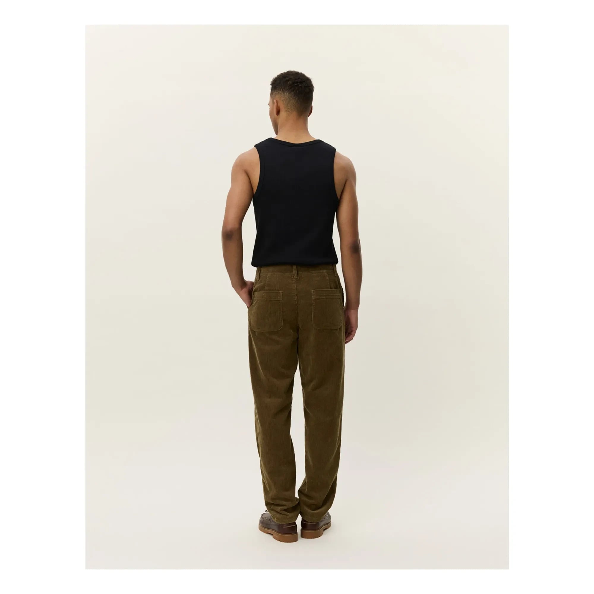 Les Deux - Pantalón de Terciopelo Kody | Olive