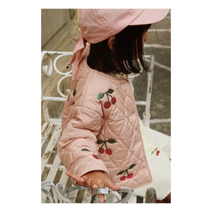 Konges Sløjd - Chaqueta acolchada Sequins Flora Cherries | Rosa