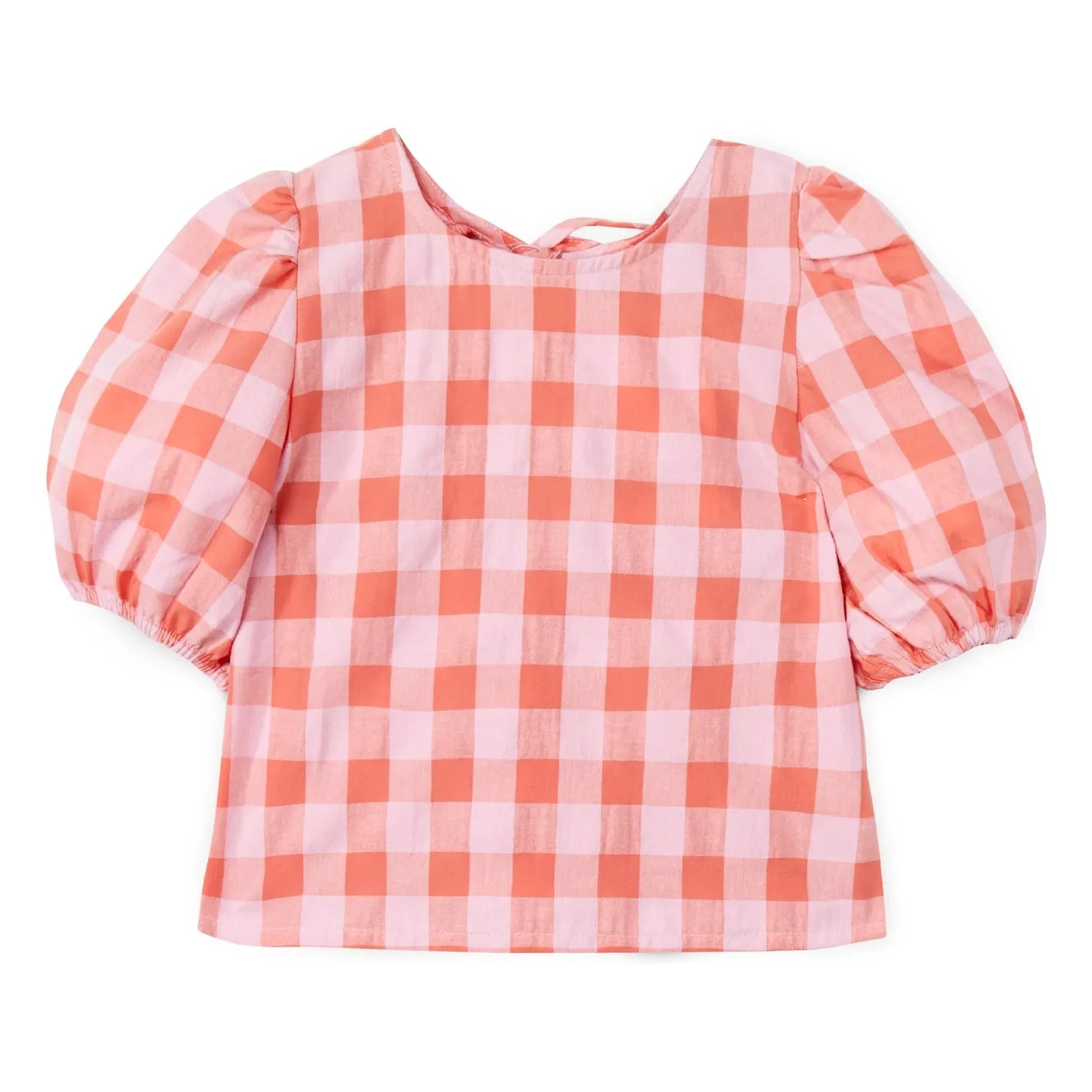 Mipounet - Blusa con mangas globo Mirelle Vichy | Rosa