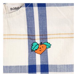 Bobo Choses - Parte superior tartán de algodón orgánico para bebé | Crudo