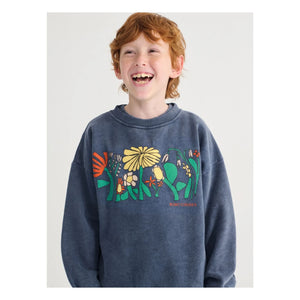 Bobo Choses - Sudadera de algodón orgánico Herbalist | Azul marino