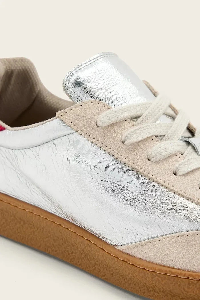 Zapatillas AllSaints Thelma de piel metalizada