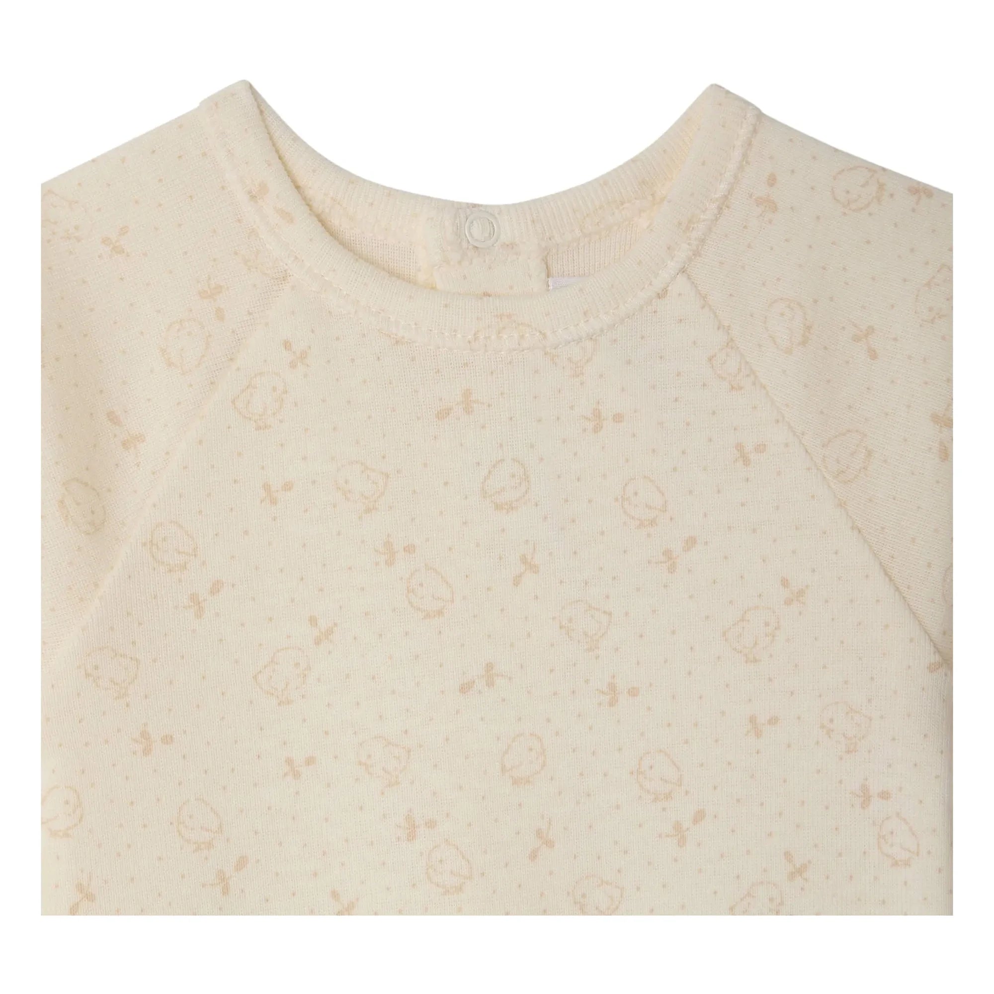 Bonpoint - Pijama Tif Poussins Algodón Orgánico | Crema