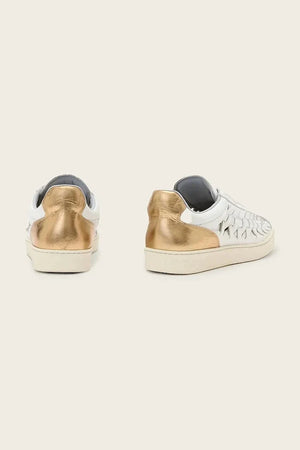 AllSaints Velma Woven Sneaker Zapatillas de cuero para mujer