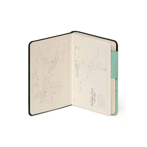 Legami - Cuaderno con Blank Pages y Funda Suave Monocromática - Jardín Botánico - Mi Cuaderno