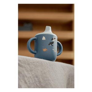 Liewood - Vaso de aprendizaje Neil de silicona | Arctic Sea/Ocean View