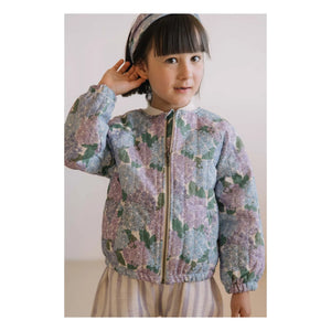 Studio Bohème - Chaqueta Bomber de Algodón Orgánico Léon Flowers | Lila