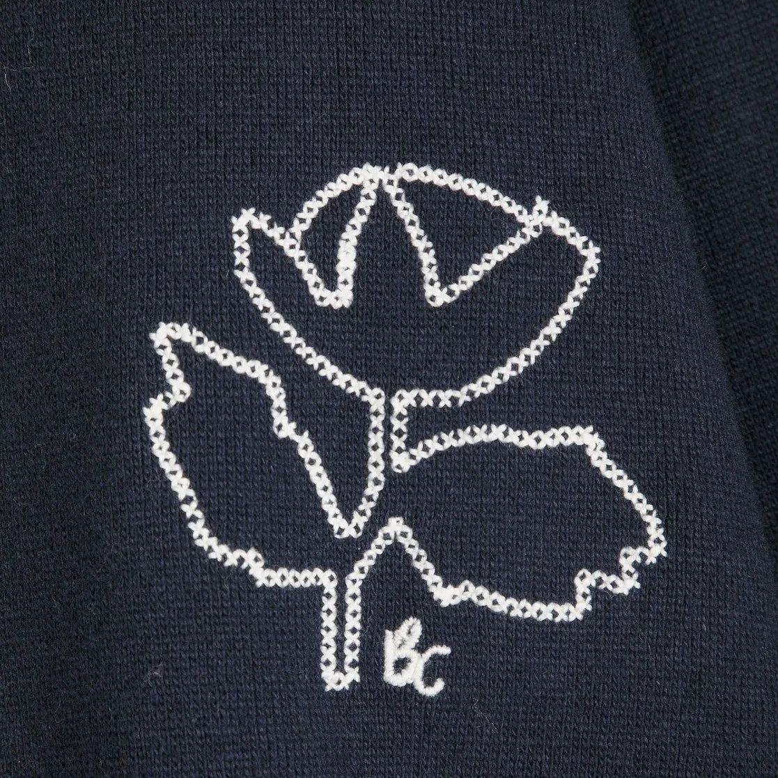 Bobo Choses - Cárdigan floral | Azul marino