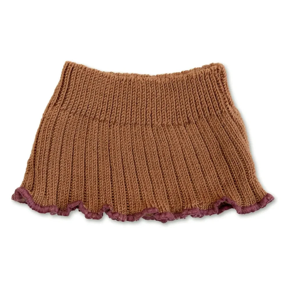 Collégien - Braga de cuello de lana merino para niños | Marrón