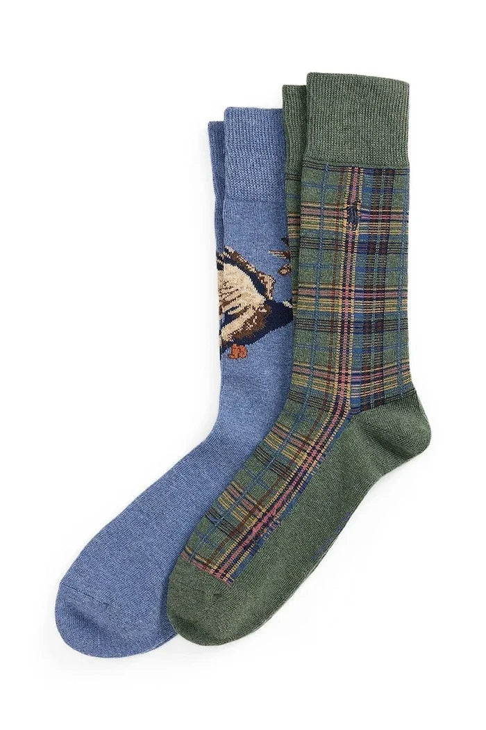Calcetines Polo Ralph Lauren para hombre, pack de 2
