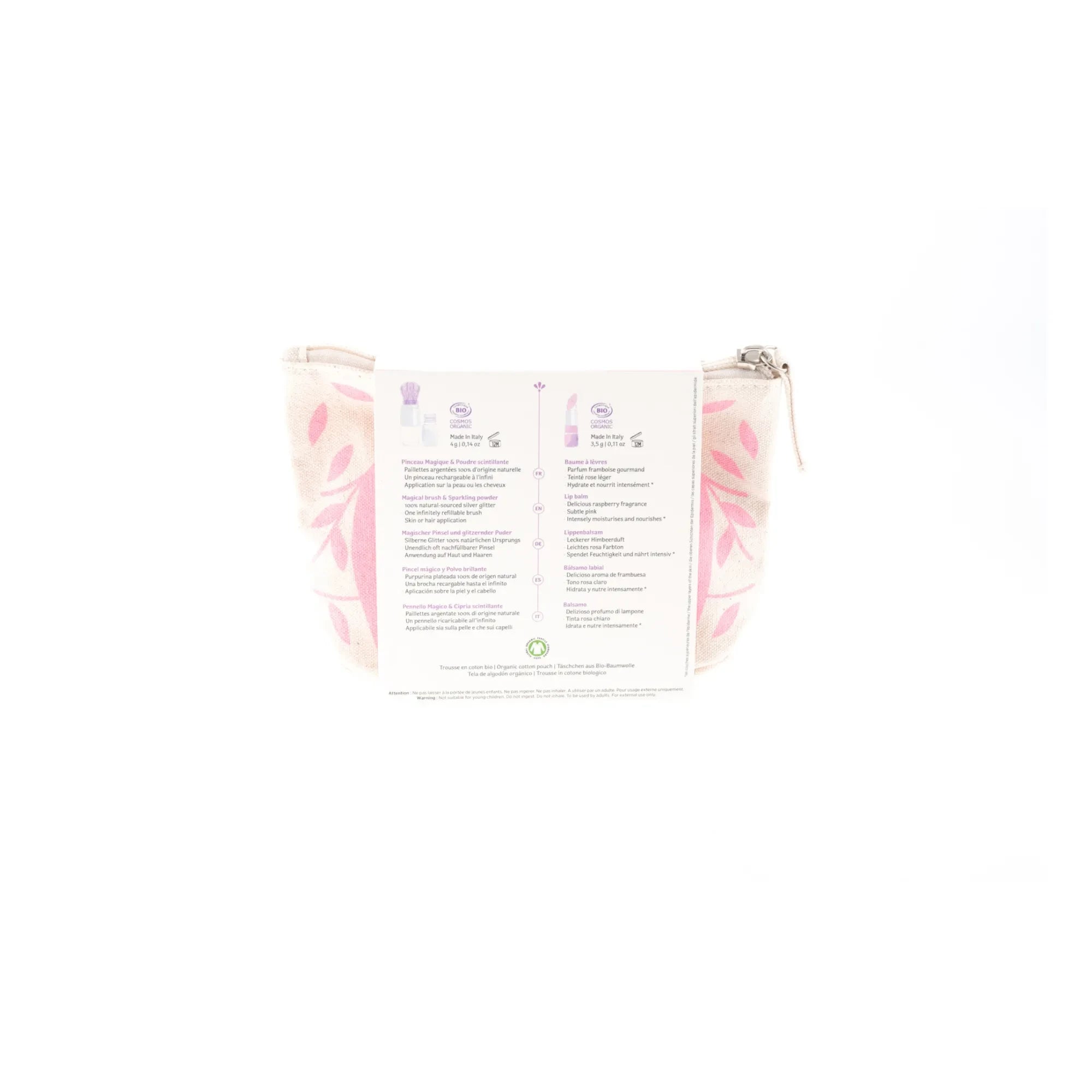 Namaki - Bolsita brillante con forma de zorro | Rosa