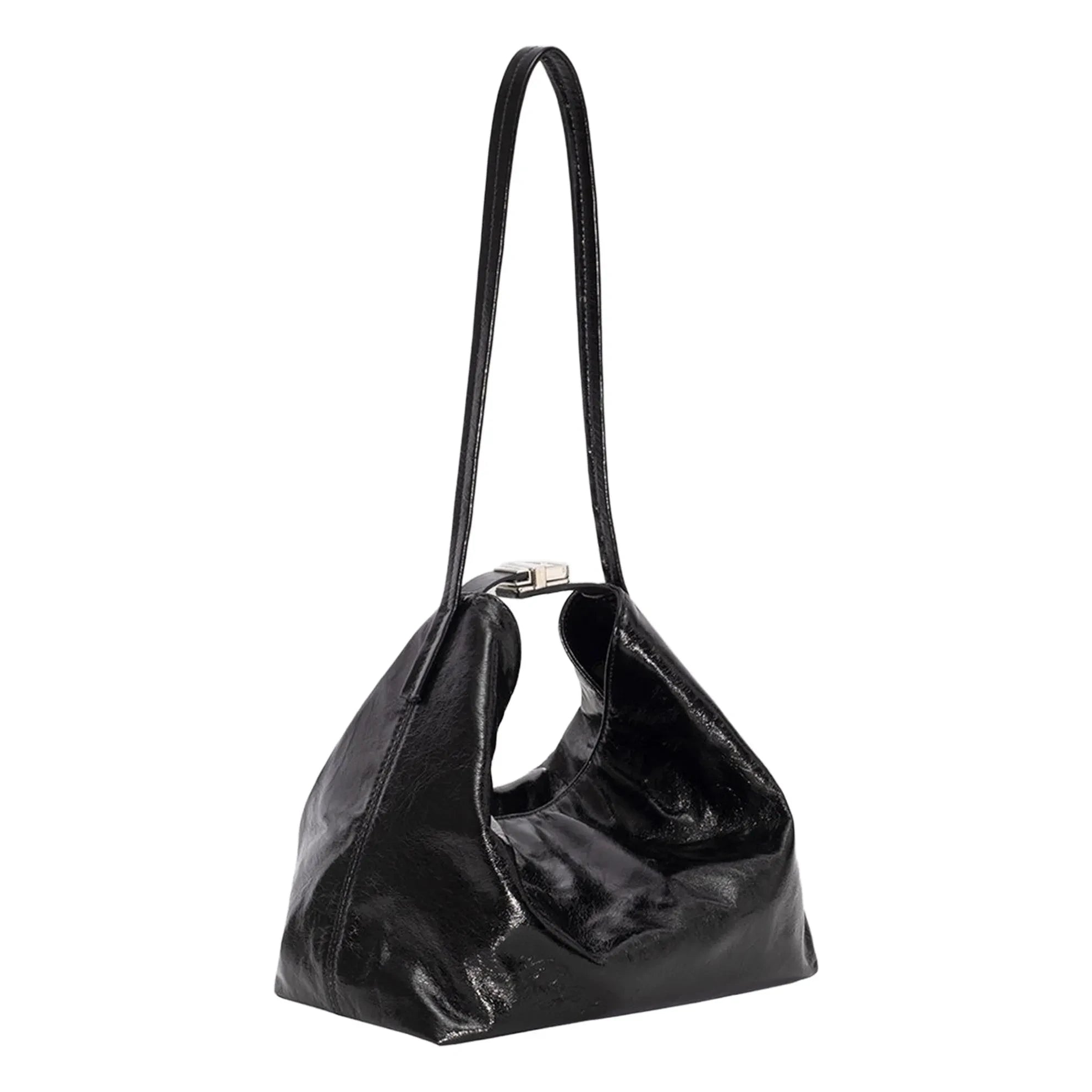 BY FAR - Bolso de Piel Texturizada Bea | Negro