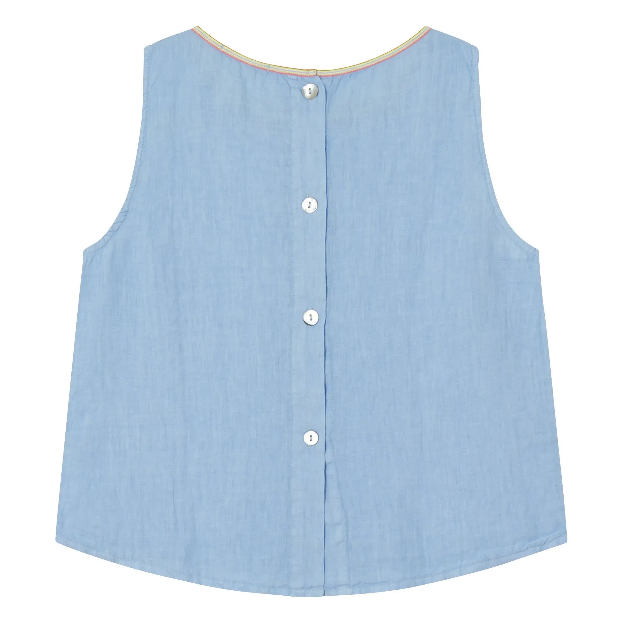 Dr Bloom - Blusa de lino Ana | Azul claro