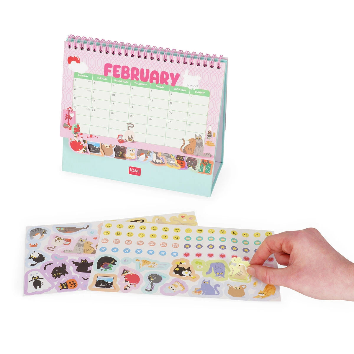 Legami - Desk Takvim ile Stickers - 2027