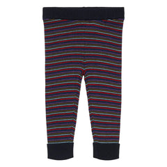 FUB - Slim-Fit Çizgili Merino Yün Tayt | Lacivert