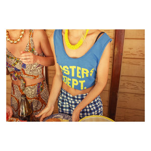 Sisters Department - Camiseta de tirantes Olivia Cotton | Azul