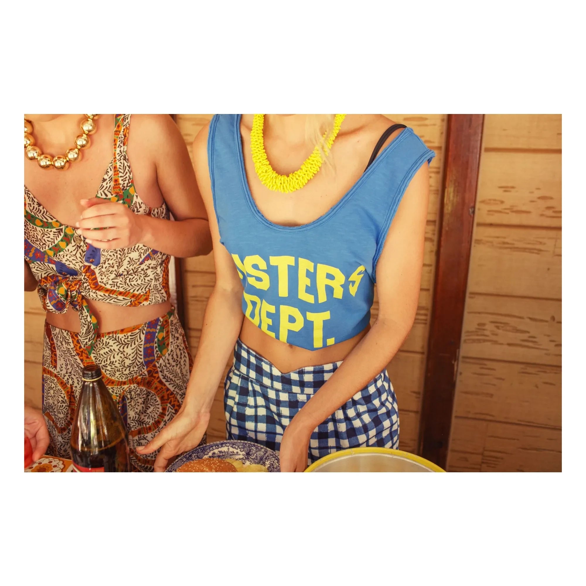 Sisters Department - Camiseta de tirantes Olivia Cotton | Azul