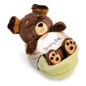 Nici - Perro de Peluche Mascotas Durmientes | Marrón