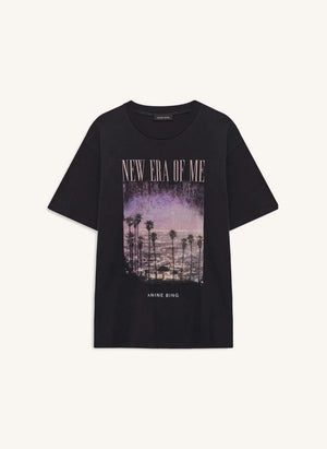 Anine Bing - Cade Los Angeles Camiseta de Algodón | Negro