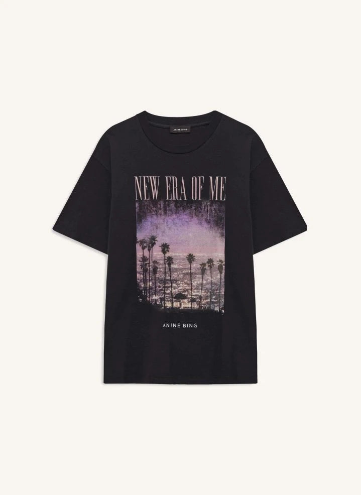 Anine Bing - Cade Los Angeles Camiseta de Algodón | Negro