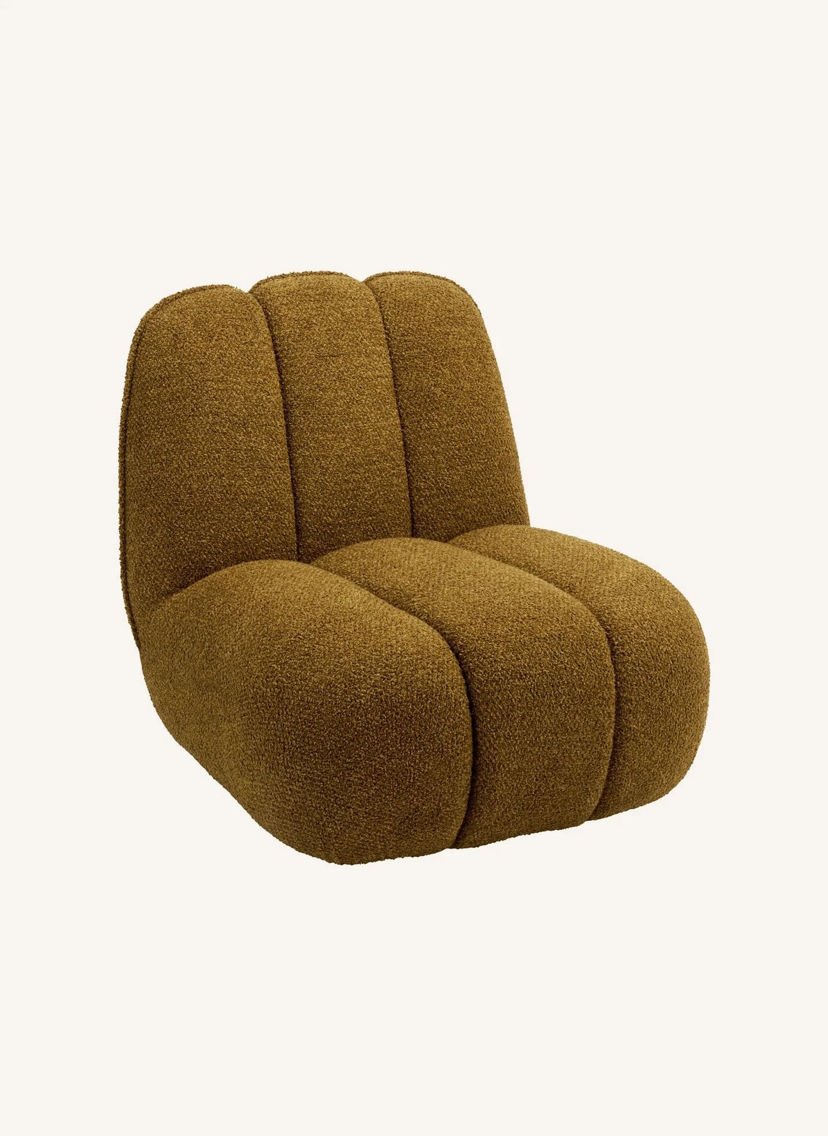 Madam Stoltz - Sillón de Bouclé | Marrón