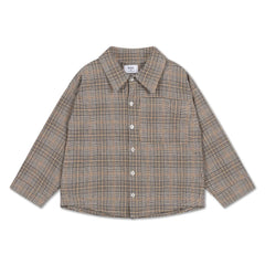 Repose AMS - Camisa de cuadros | Marrón Topo