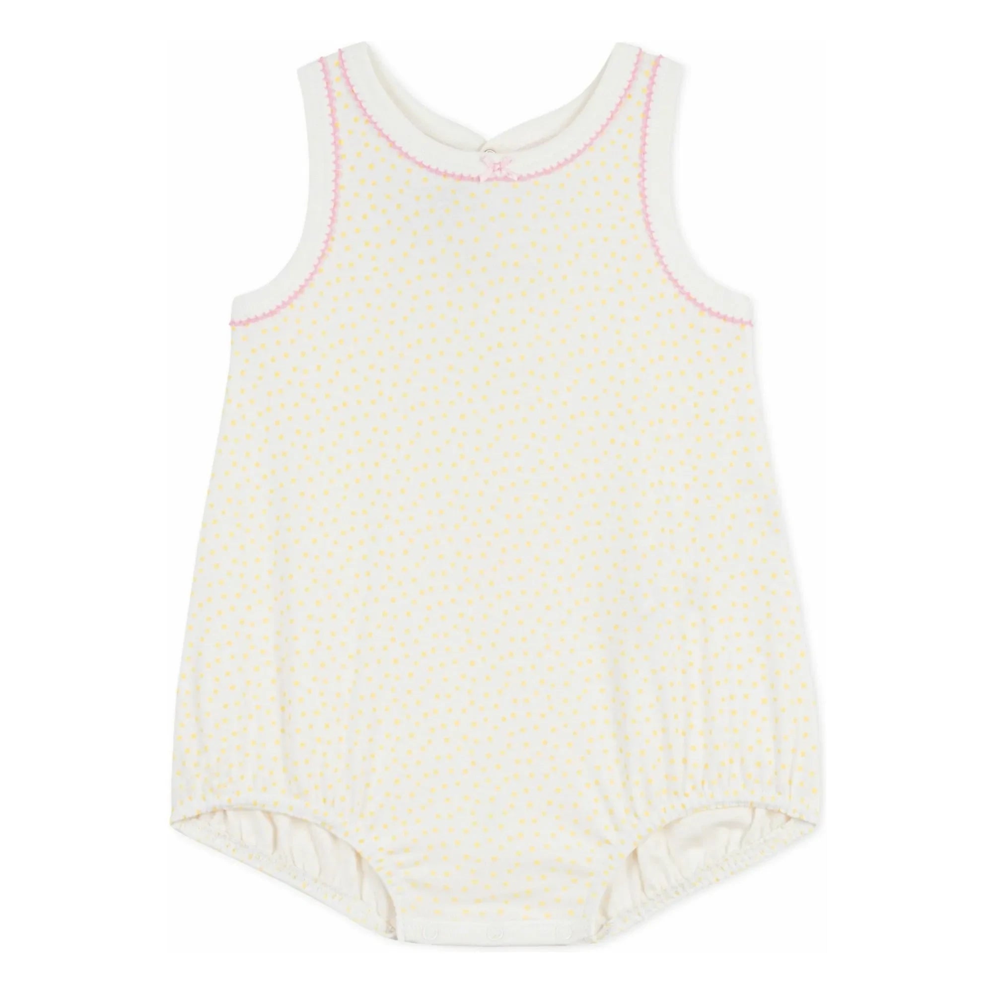 Petit Bateau - Pijama de lunares | Blanco
