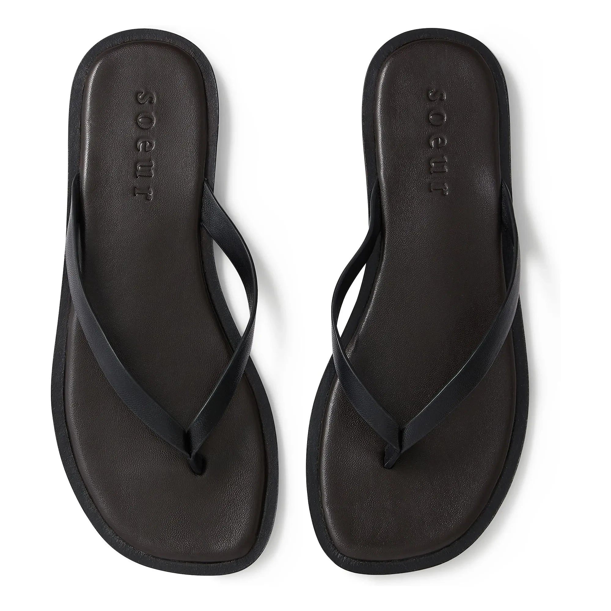 Sœur - Sandalias de piel Haiku | Negro