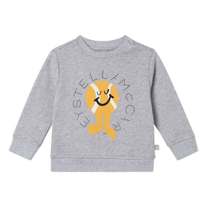 Stella McCartney Niños - Sudadera Stella Tenis Gris Jaspeado