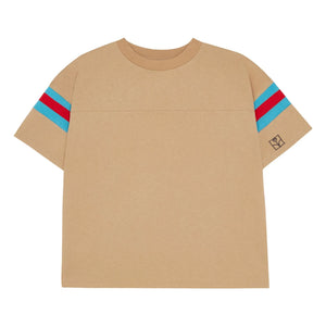 The Campamento - Camiseta Rayas Contraste | Camel