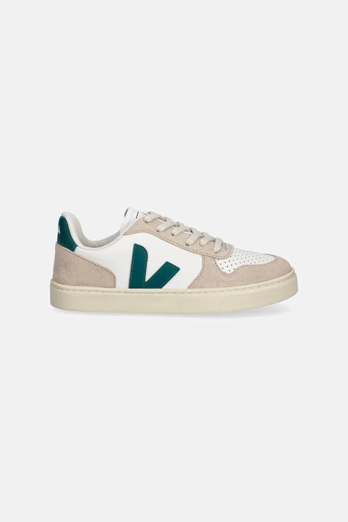 Zapatillas de piel para niños Veja Small V-10 Laces