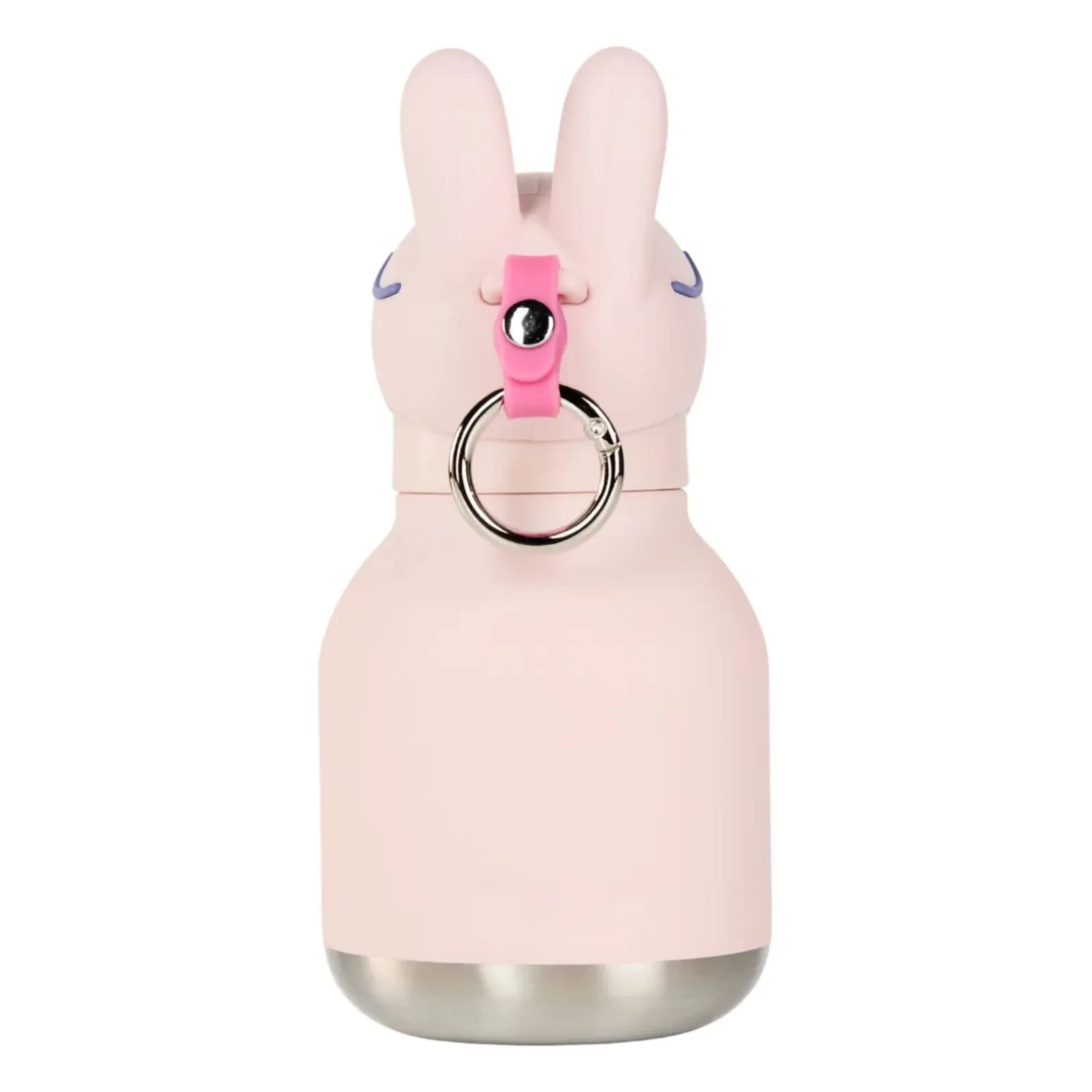 Asobu - Mini botella de agua de acero inoxidable Rabbit | Rosa pálido