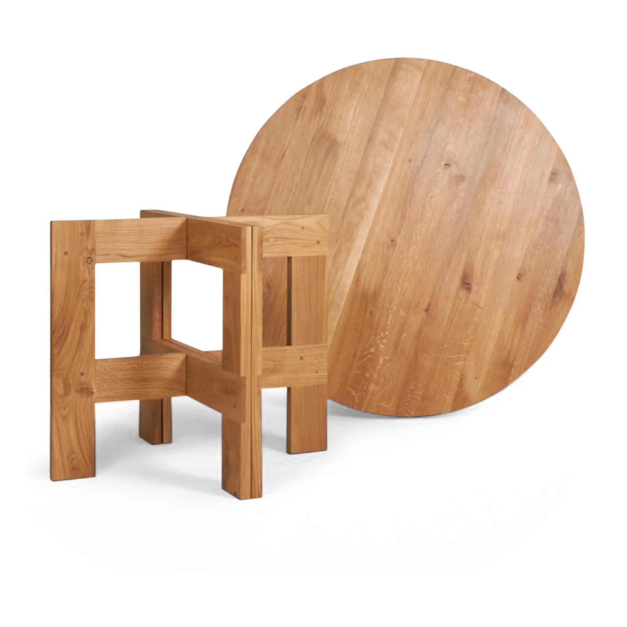 Frama - Mesa Redonda de Madera Farmhouse | Roble