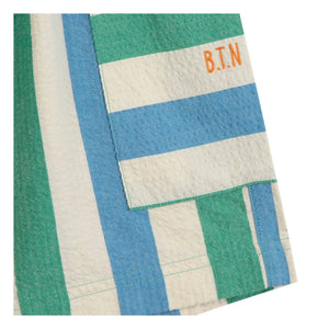 Bonton - Bermudas con bolsillos Lois rayadas | Crudo