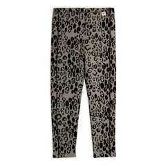 Mini Rodini - Leggings de leopardo de algodón orgánico | Gris