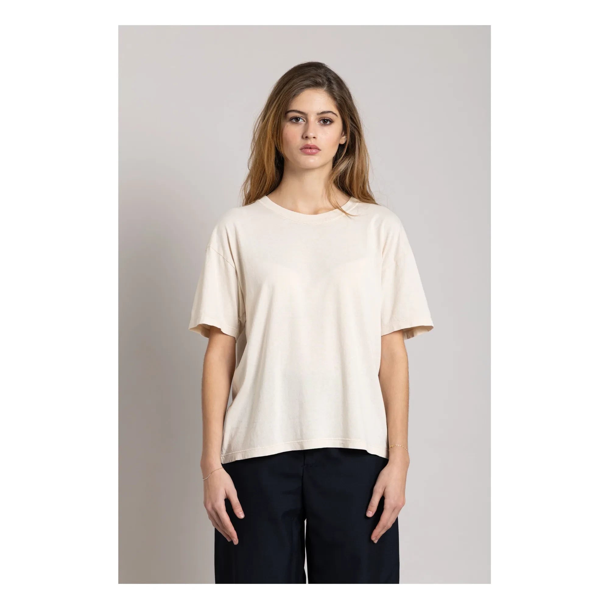 Smallable Woman - Camiseta de algodón orgánico Hana | Crema