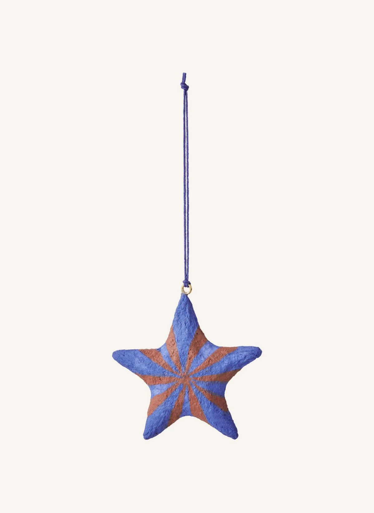 Broste Copenhagen - adorno estrella de Navidad de pasta de papel | Marrón
