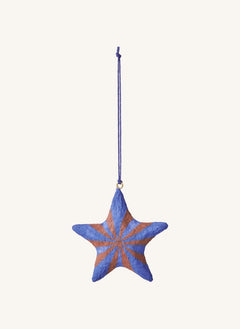 Broste Copenhagen - adorno estrella de Navidad de pasta de papel | Marrón