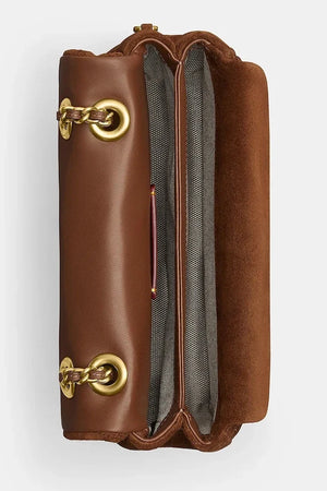 Bolso de hombro Coach Tabby 20 de terciopelo