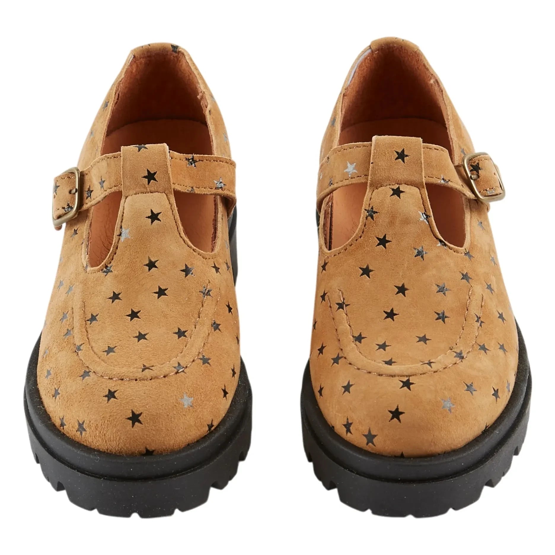 Emile et Ida - Mocasines Etoiles Cuir | Camel