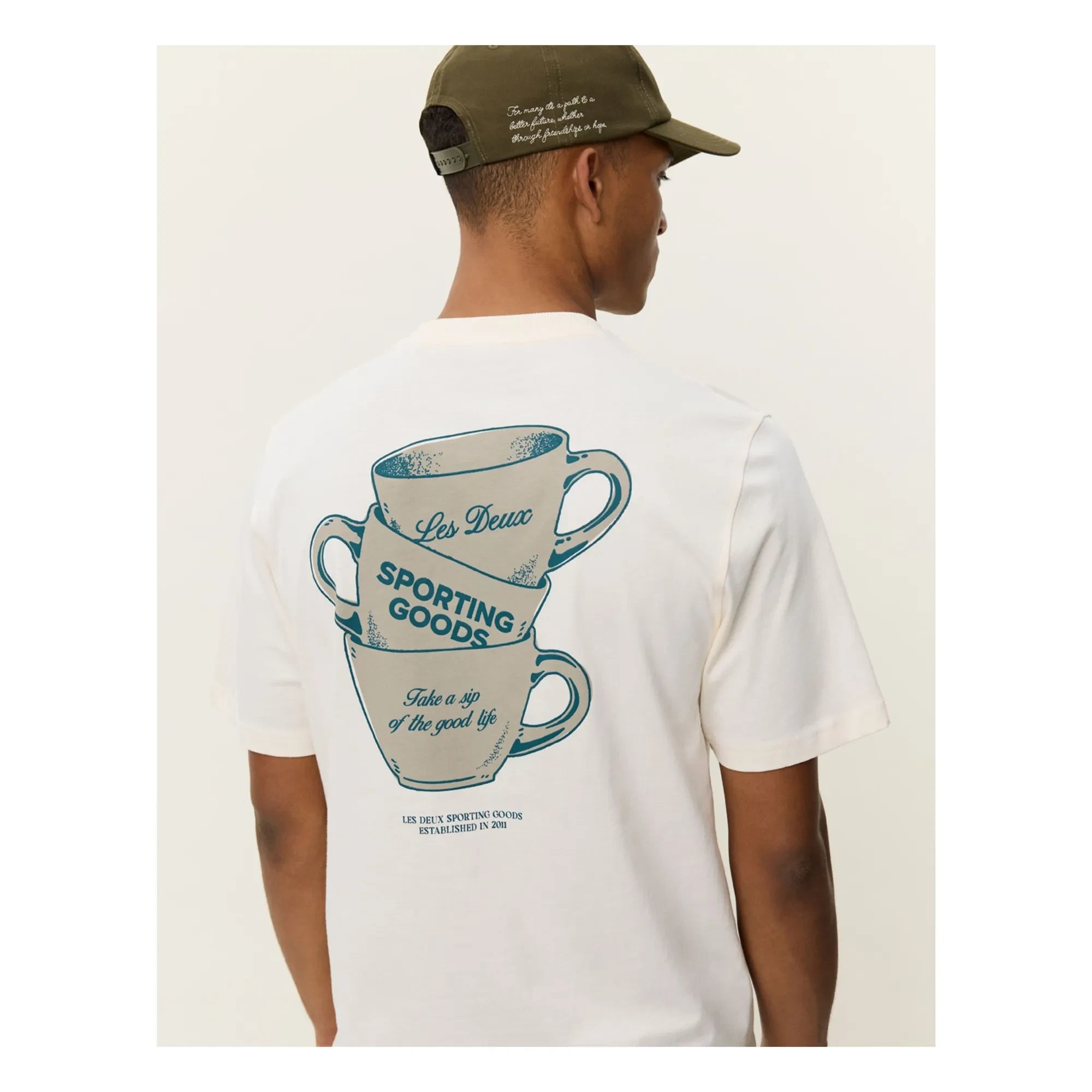 Les Deux - Camiseta de algodón Ben Artist | Blanco