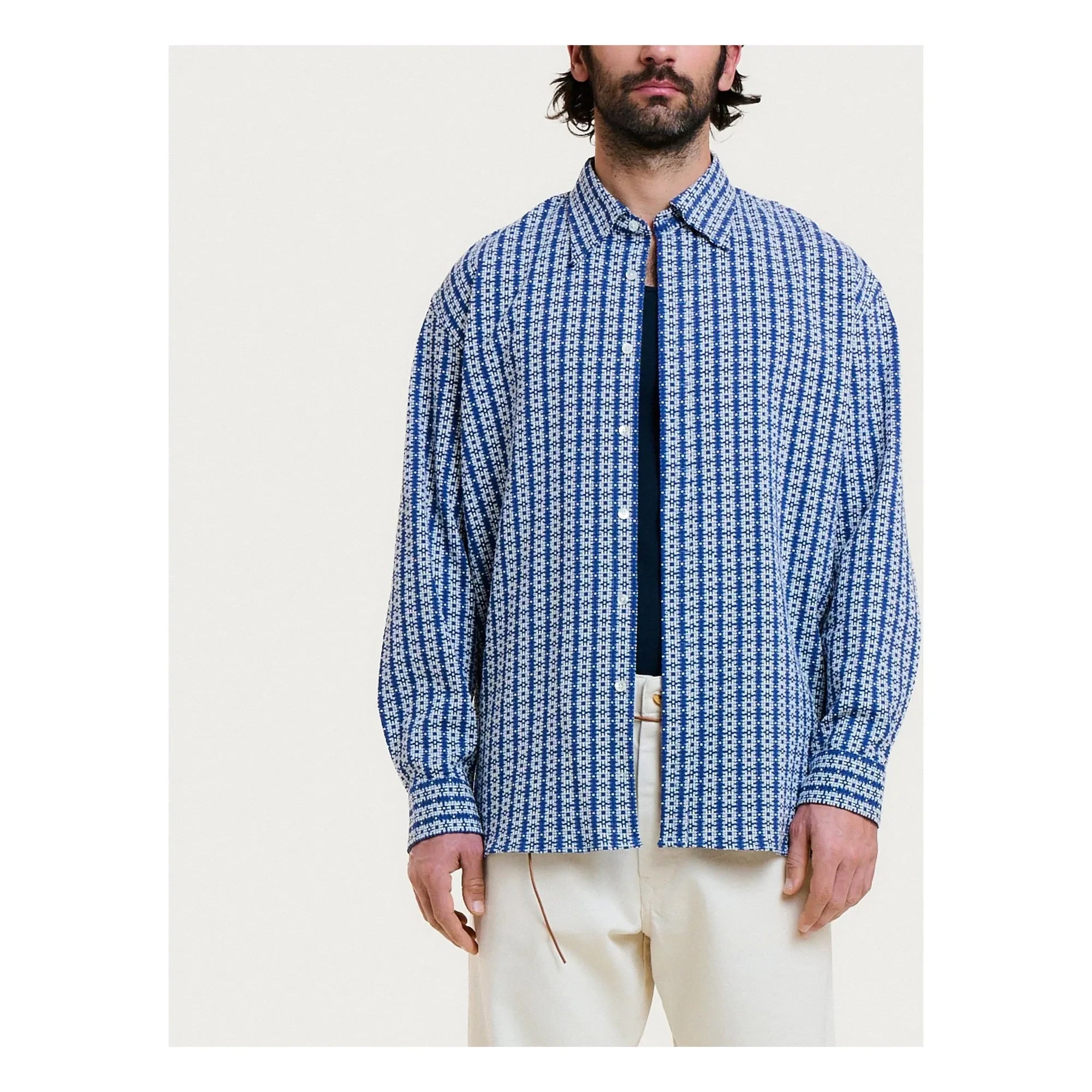 Homecore - Camisa Mykonos Shadow | Azul claro