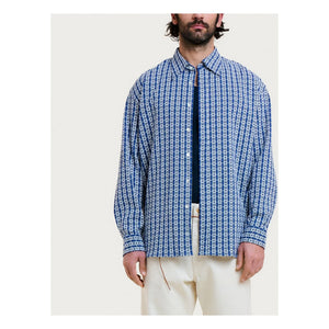 Homecore - Camisa Mykonos Shadow | Azul claro