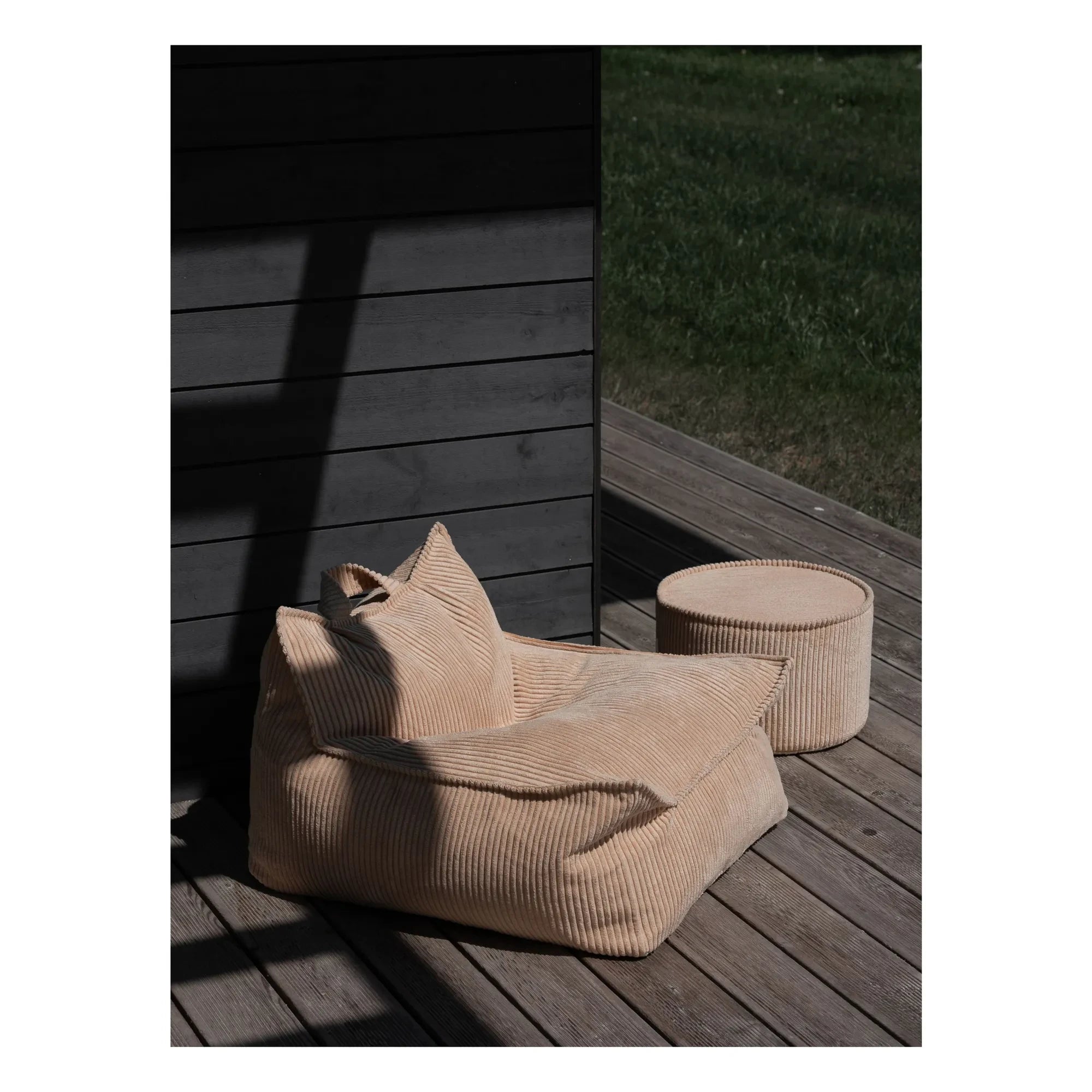 Wigiwama - Sillón de terciopelo | Marrón claro